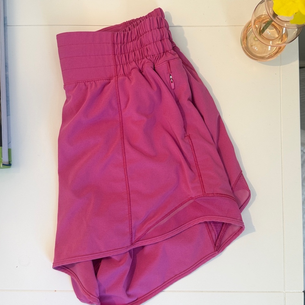 Trendy sonic pink lululemon shorts in size 4